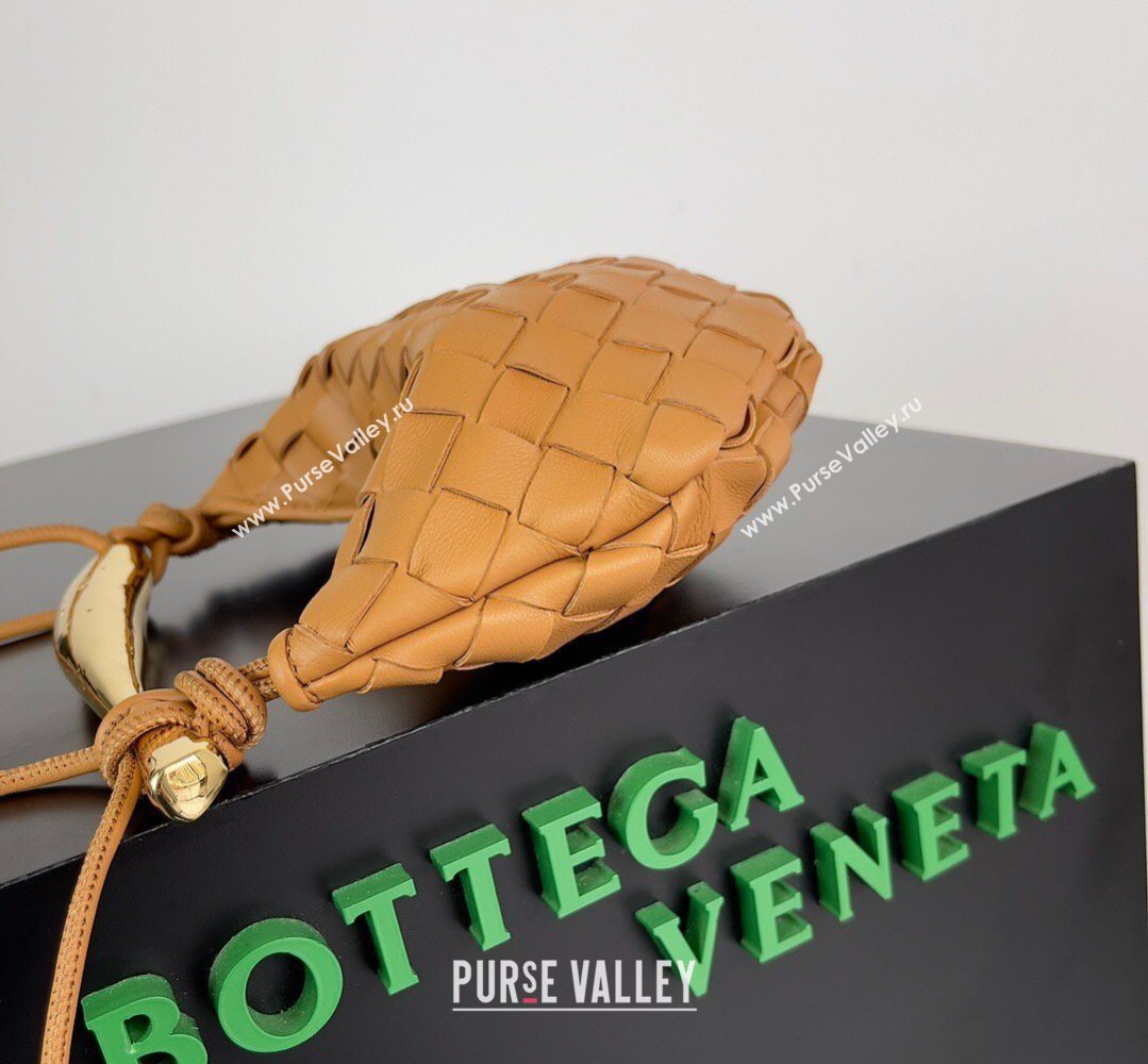 Bottega Veneta Mini Sardine Bag in Intrecciato Leather Apricot 2026 744267 (YX-260402013)