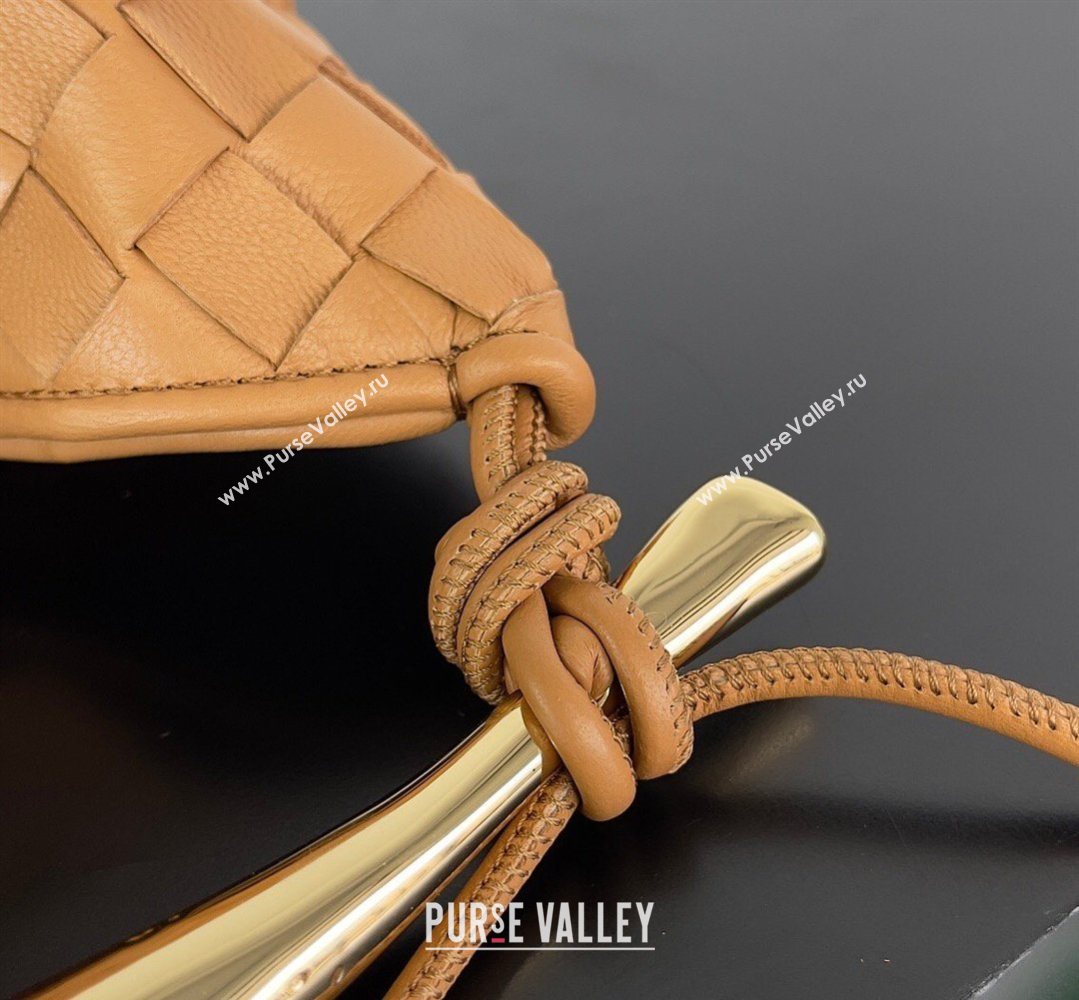 Bottega Veneta Mini Sardine Bag in Intrecciato Leather Apricot 2026 744267 (YX-260402013)