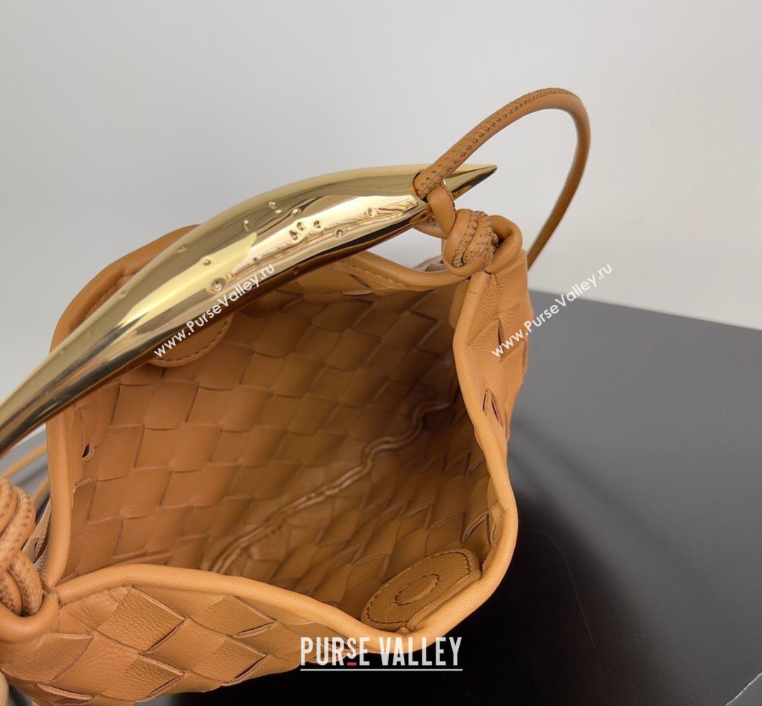 Bottega Veneta Mini Sardine Bag in Intrecciato Leather Apricot 2026 744267 (YX-260402013)