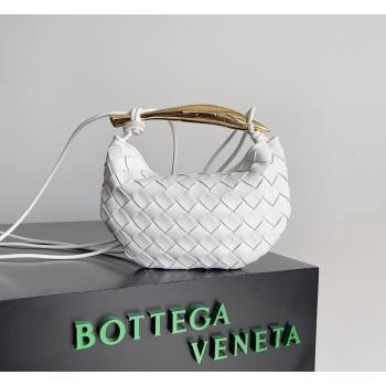 Bottega Veneta Mini Sardine Bag in Intrecciato Leather White 2026 744267 (YX-260402014)