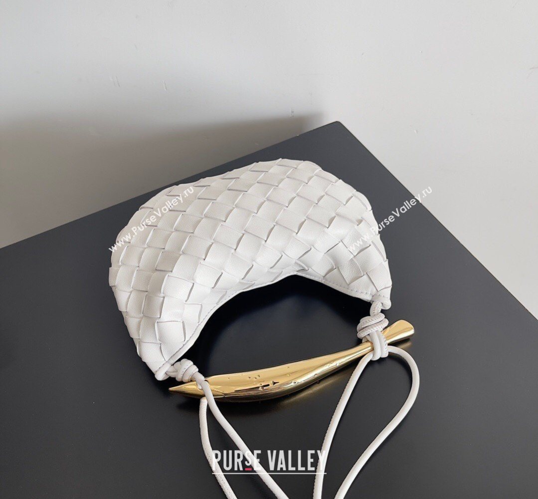 Bottega Veneta Mini Sardine Bag in Intrecciato Leather White 2026 744267 (YX-260402014)