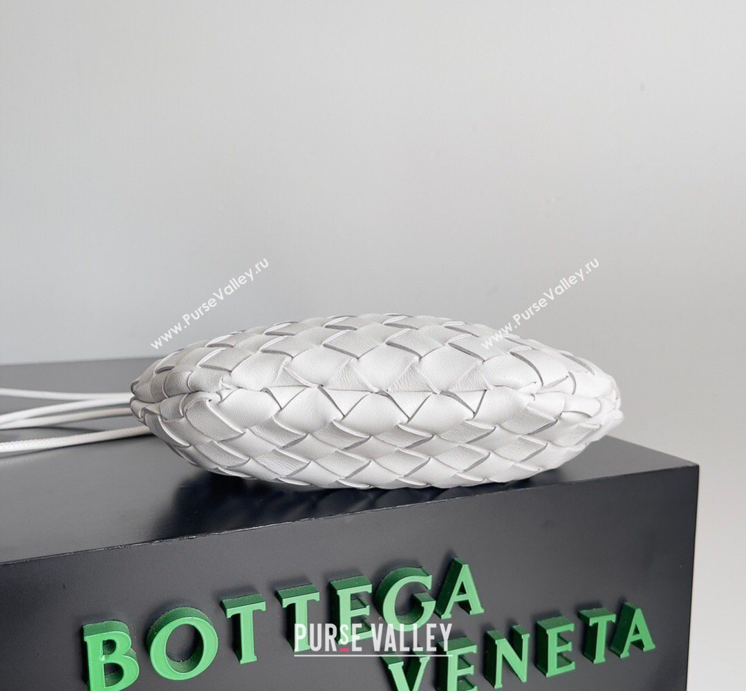 Bottega Veneta Mini Sardine Bag in Intrecciato Leather White 2026 744267 (YX-260402014)