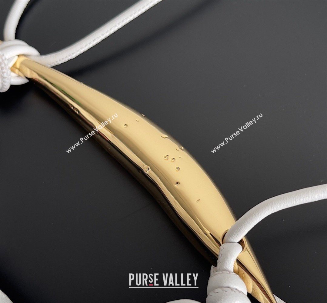 Bottega Veneta Mini Sardine Bag in Intrecciato Leather White 2026 744267 (YX-260402014)