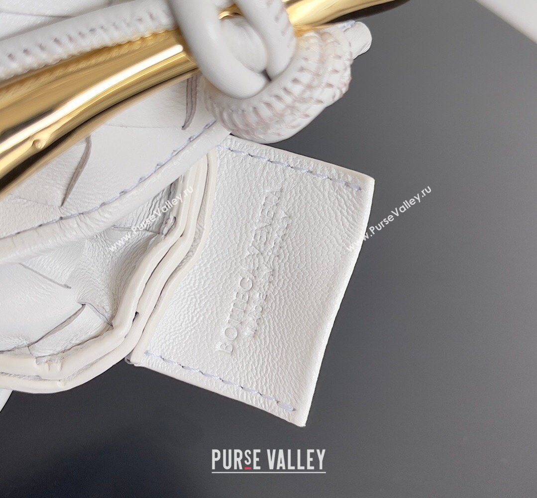 Bottega Veneta Mini Sardine Bag in Intrecciato Leather White 2026 744267 (YX-260402014)
