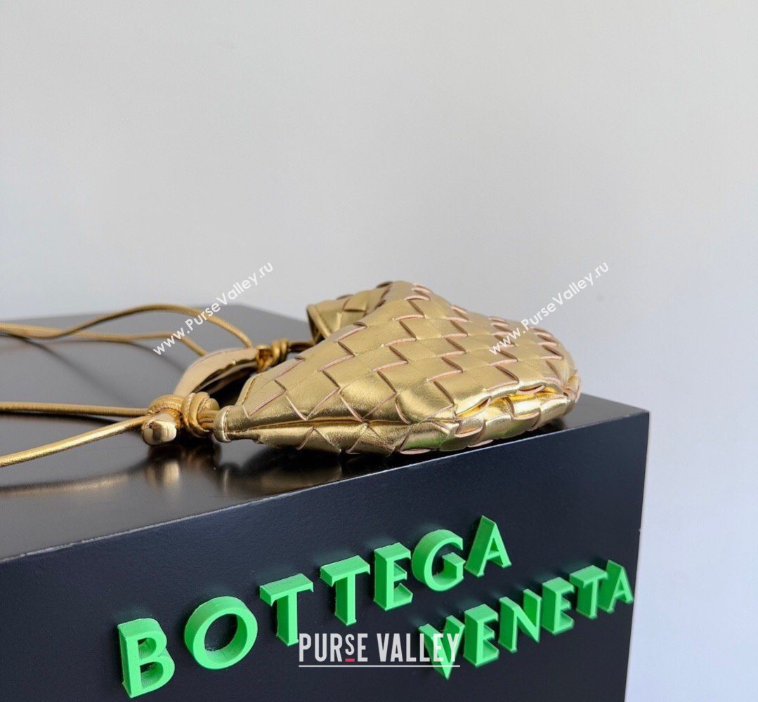 Bottega Veneta Mini Sardine Bag in Intrecciato Leather New Gold 2026 744267 (YX-260402002)