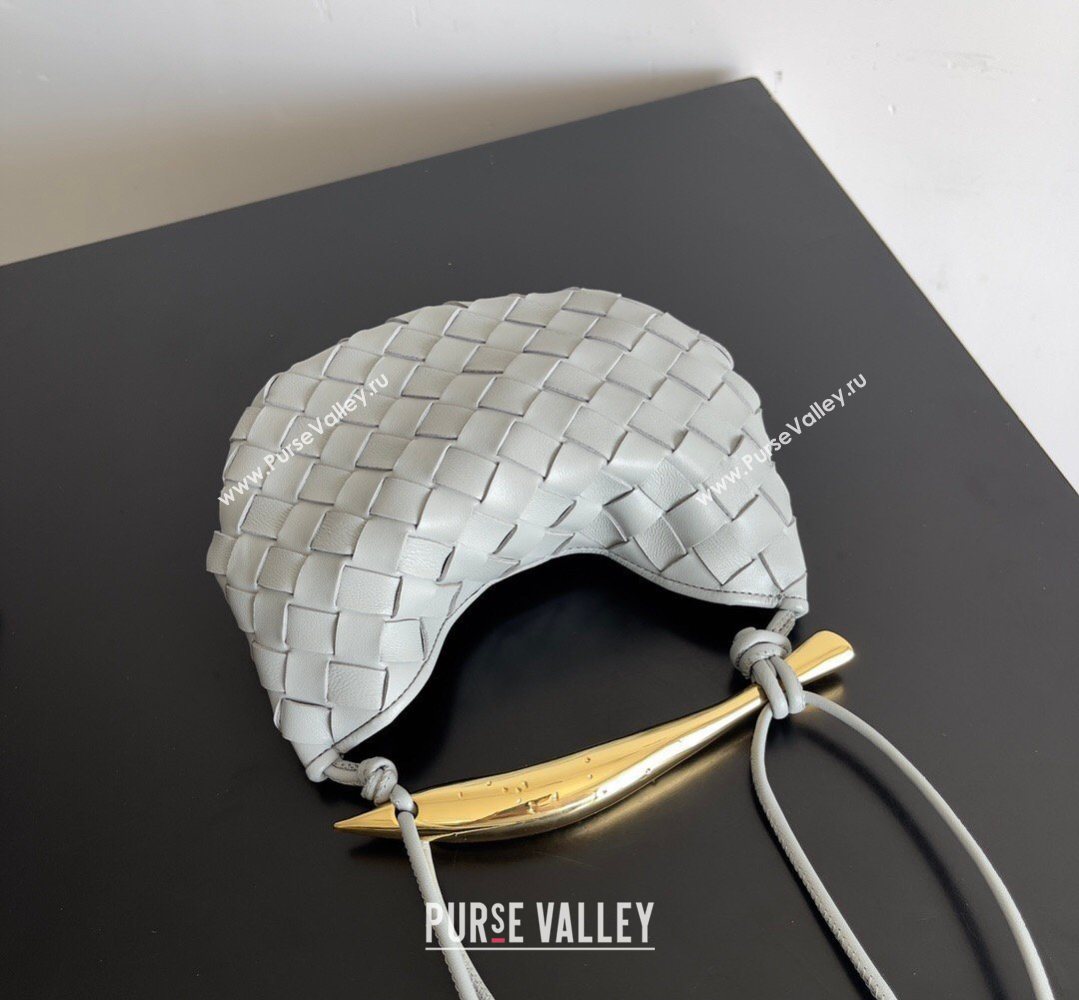 Bottega Veneta Mini Sardine Bag in Intrecciato Leather Agate Grey 2026 744267 (YX-260402016)