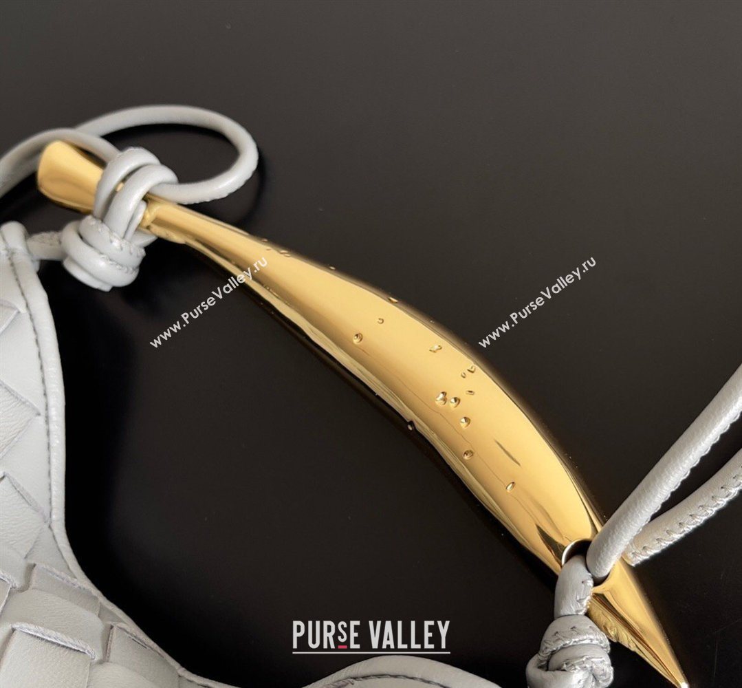 Bottega Veneta Mini Sardine Bag in Intrecciato Leather Agate Grey 2026 744267 (YX-260402016)