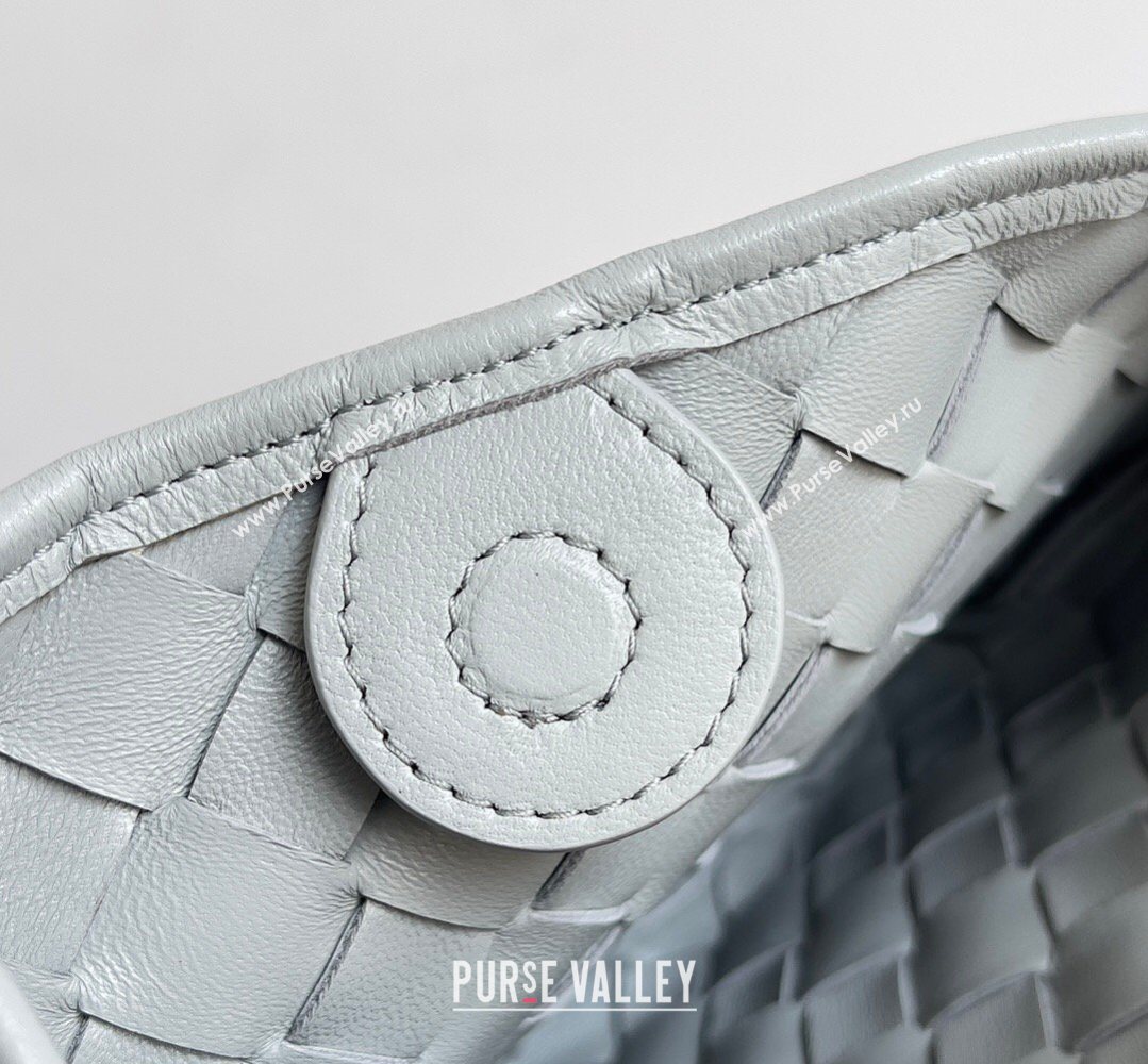 Bottega Veneta Mini Sardine Bag in Intrecciato Leather Agate Grey 2026 744267 (YX-260402016)