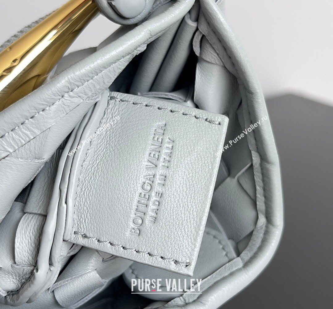 Bottega Veneta Mini Sardine Bag in Intrecciato Leather Agate Grey 2026 744267 (YX-260402016)