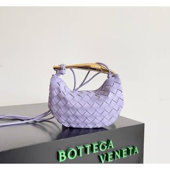 Bottega Veneta Mini Sardine Bag in Intrecciato Leather Lavender Purple 2026 744267 (YX-260402017)