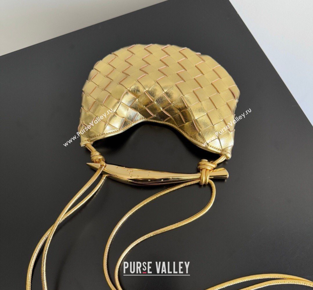 Bottega Veneta Mini Sardine Bag in Intrecciato Leather New Gold 2026 744267 (YX-260402002)