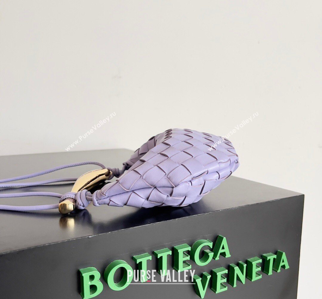 Bottega Veneta Mini Sardine Bag in Intrecciato Leather Lavender Purple 2026 744267 (YX-260402017)