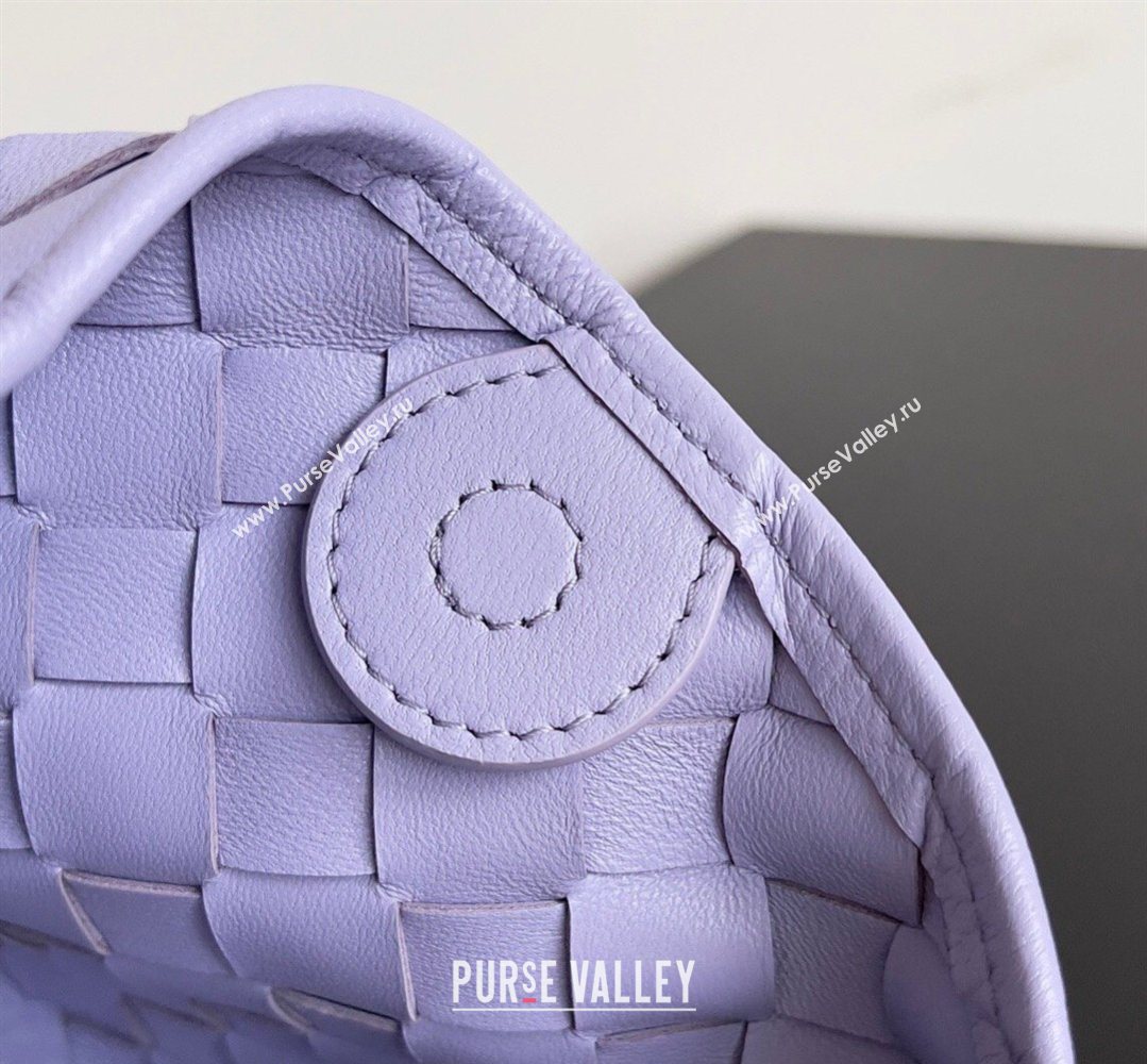 Bottega Veneta Mini Sardine Bag in Intrecciato Leather Lavender Purple 2026 744267 (YX-260402017)