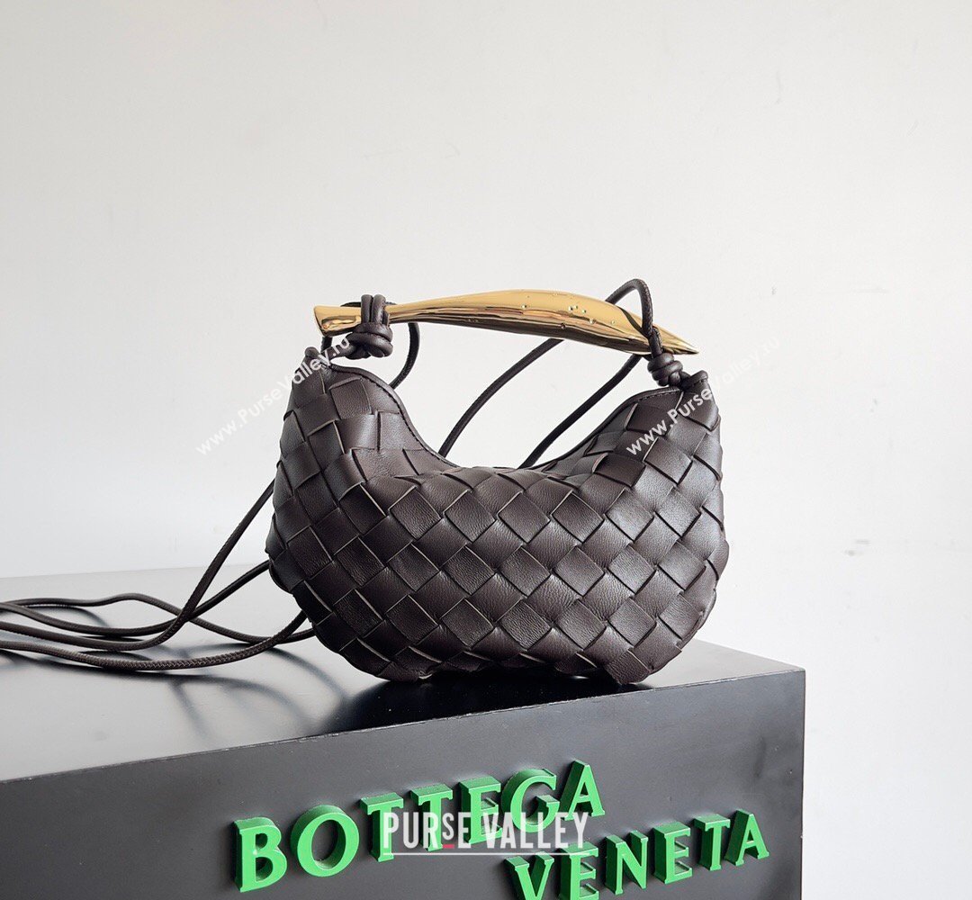 Bottega Veneta Mini Sardine Bag in Intrecciato Leather Fondant Brown 2026 744267 (YX-260402019)