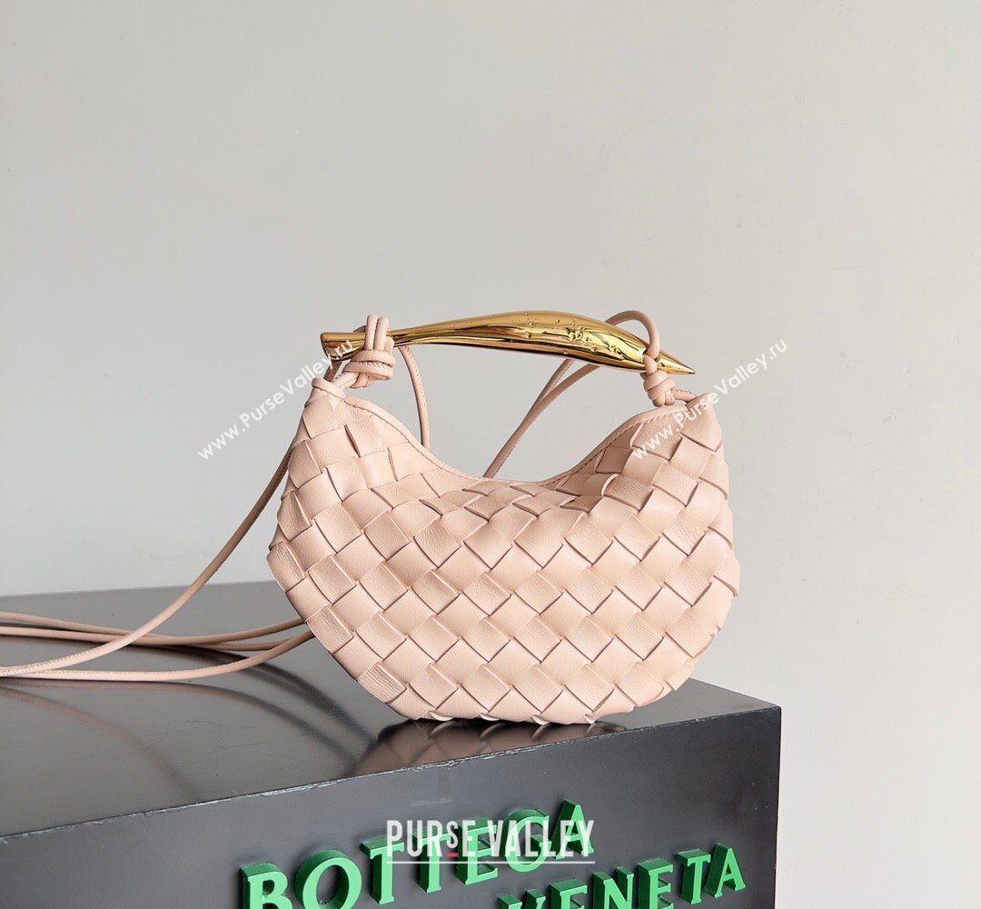 Bottega Veneta Mini Sardine Bag in Intrecciato Leather Lotus Pink 2026 744267 (YX-260402020)