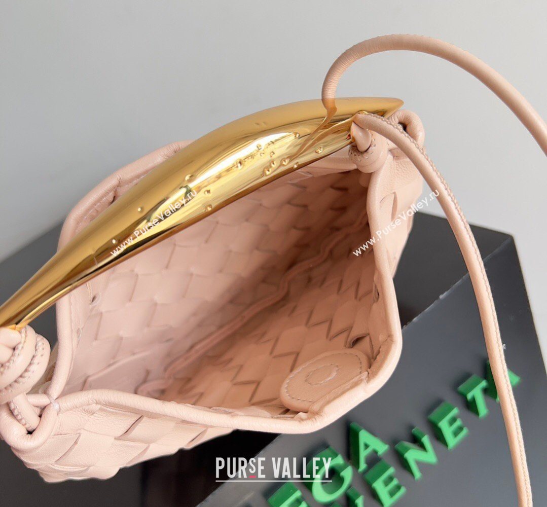 Bottega Veneta Mini Sardine Bag in Intrecciato Leather Lotus Pink 2026 744267 (YX-260402020)