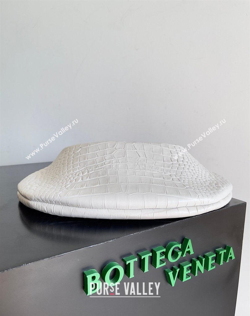 Bottega Veneta Sardine bag in Crocodile Embossed Leather White 2026 754657 (YX-260402021)