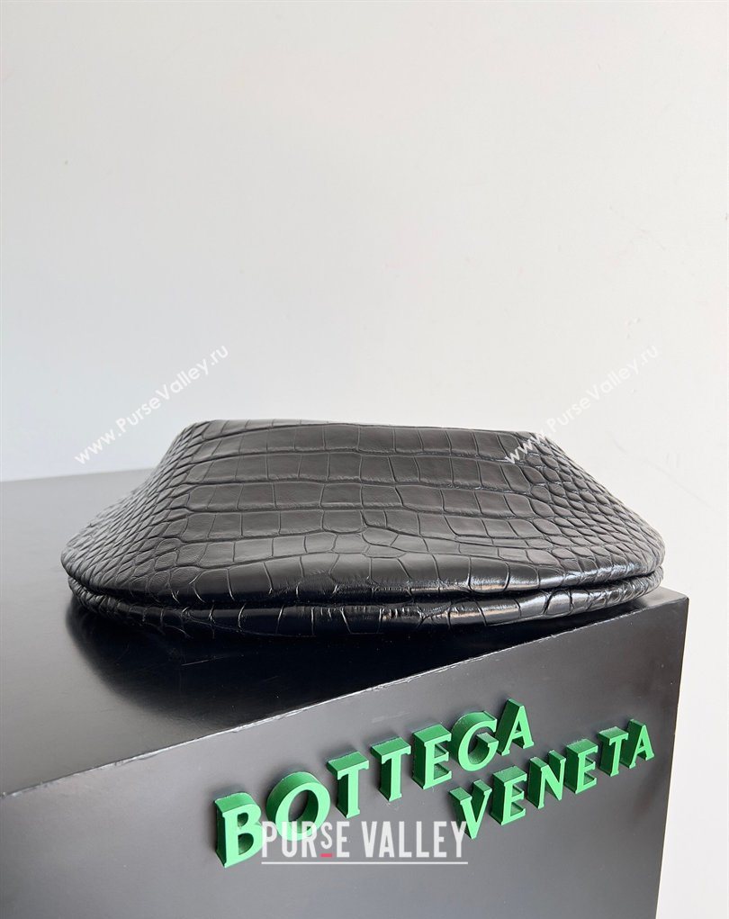 Bottega Veneta Sardine bag in Crocodile Embossed Leather Black 2026 754657 (YX-260402022)
