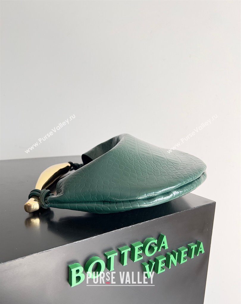 Bottega Veneta Sardine bag in Crocodile Embossed Leather Emerald Green 2026 754657 (YX-260402023)