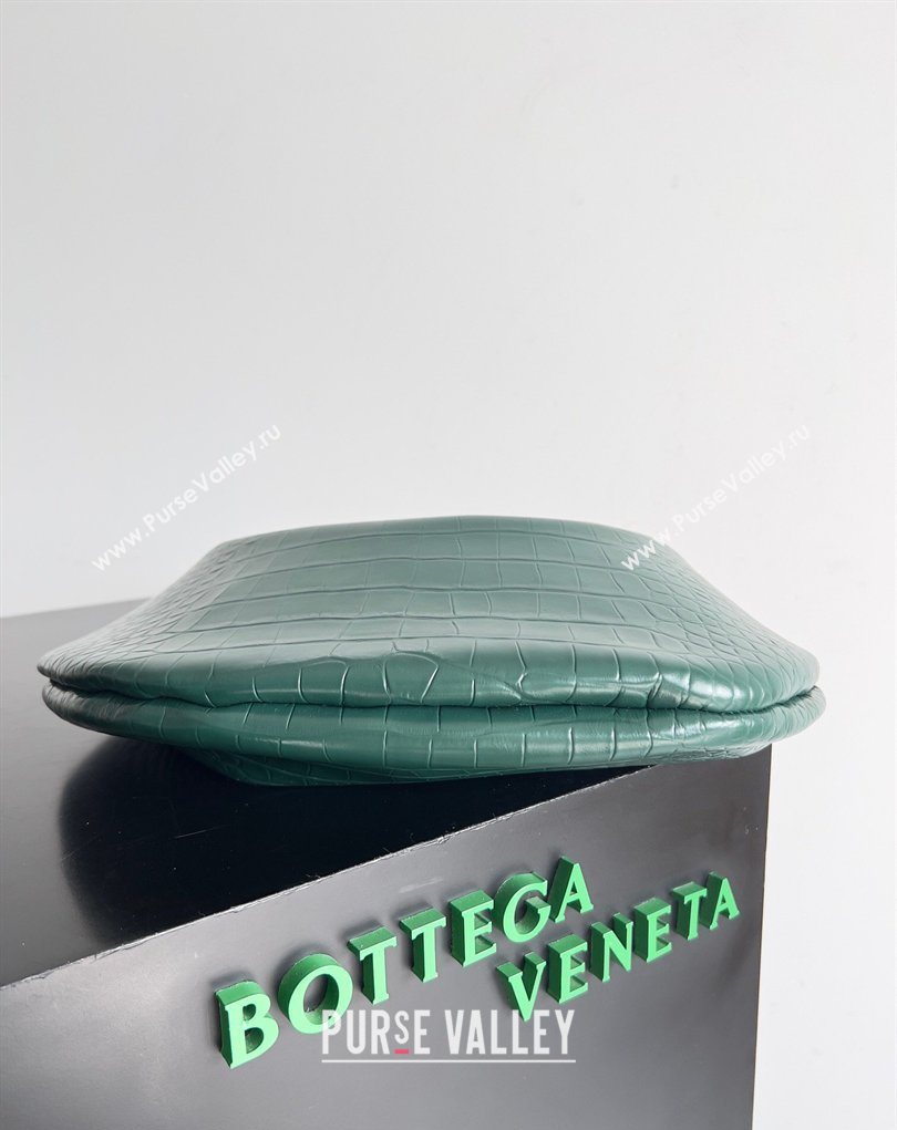 Bottega Veneta Sardine bag in Crocodile Embossed Leather Emerald Green 2026 754657 (YX-260402023)