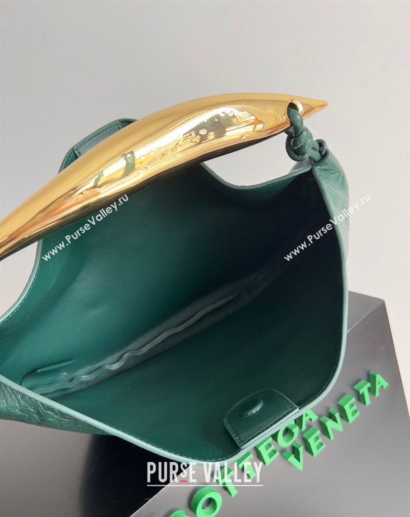 Bottega Veneta Sardine bag in Crocodile Embossed Leather Emerald Green 2026 754657 (YX-260402023)