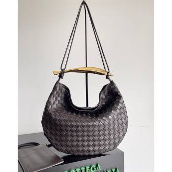 Bottega Veneta Large Sardine Bag with Strap in Intrecciato Leather Fondant Brown 2026 754988 (YX-260402029)