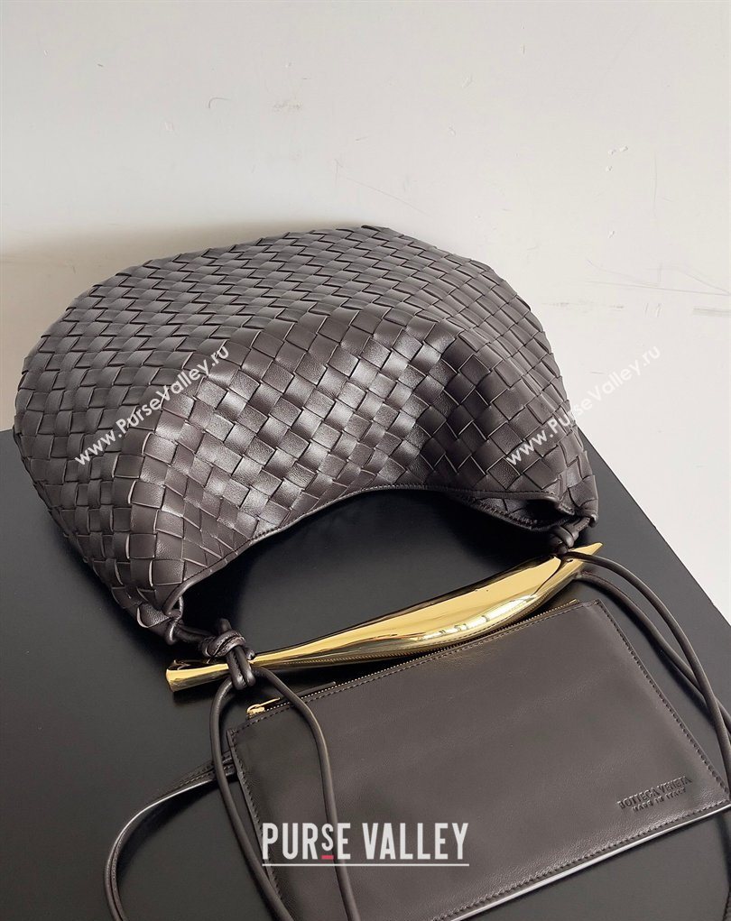 Bottega Veneta Large Sardine Bag with Strap in Intrecciato Leather Fondant Brown 2026 754988 (YX-260402029)