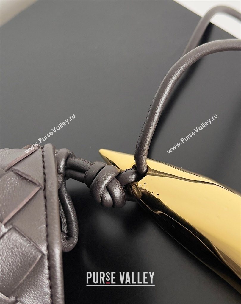 Bottega Veneta Large Sardine Bag with Strap in Intrecciato Leather Fondant Brown 2026 754988 (YX-260402029)