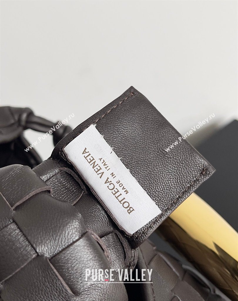 Bottega Veneta Large Sardine Bag with Strap in Intrecciato Leather Fondant Brown 2026 754988 (YX-260402029)