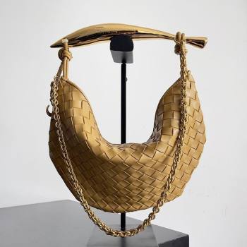 Bottega Veneta Sardine Bag with Chain in Intrecciato Leather 776768 Dark Nut 2026 (YX-260402034)