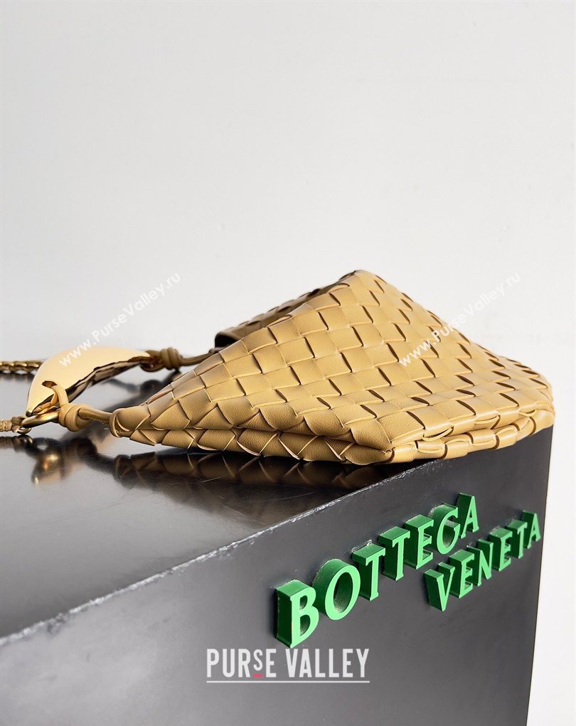 Bottega Veneta Sardine Bag with Chain in Intrecciato Leather 776768 Dark Nut 2026 (YX-260402034)