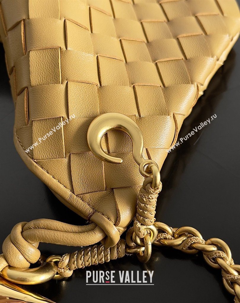 Bottega Veneta Sardine Bag with Chain in Intrecciato Leather 776768 Dark Nut 2026 (YX-260402034)