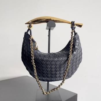 Bottega Veneta Sardine Bag with Chain in Intrecciato Leather 776768 Space Blue 2026 (YX-260402036)