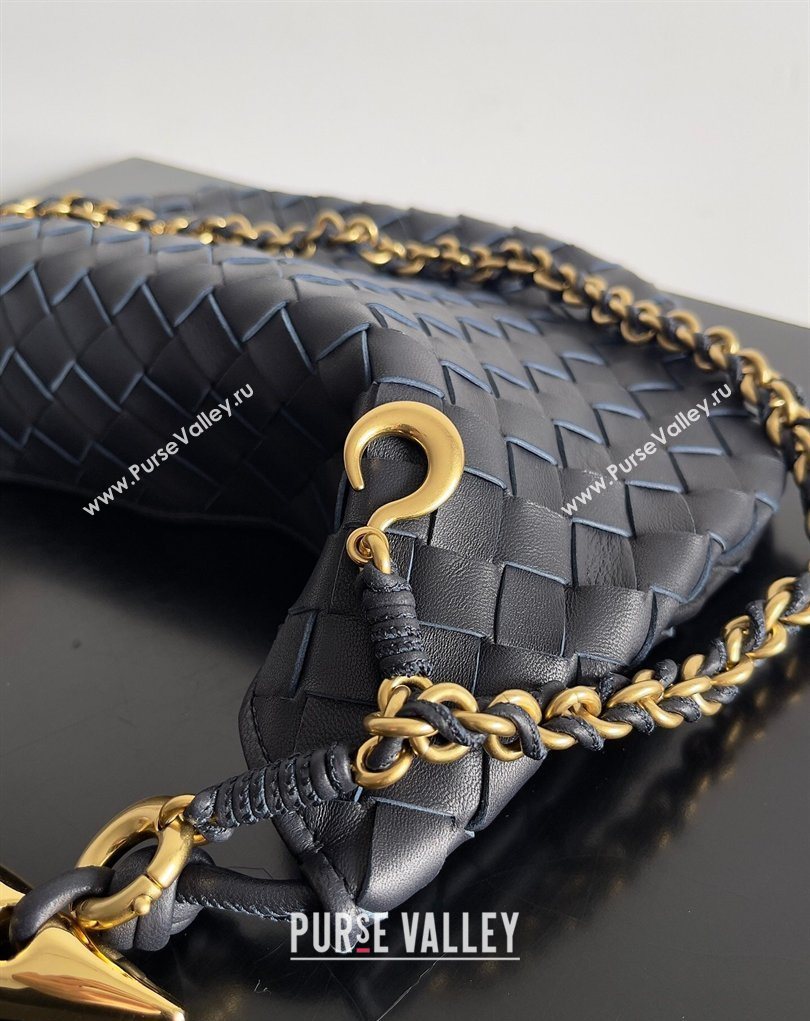 Bottega Veneta Sardine Bag with Chain in Intrecciato Leather 776768 Space Blue 2026 (YX-260402036)