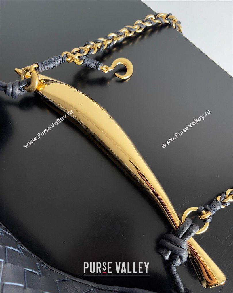 Bottega Veneta Sardine Bag with Chain in Intrecciato Leather 776768 Space Blue 2026 (YX-260402036)