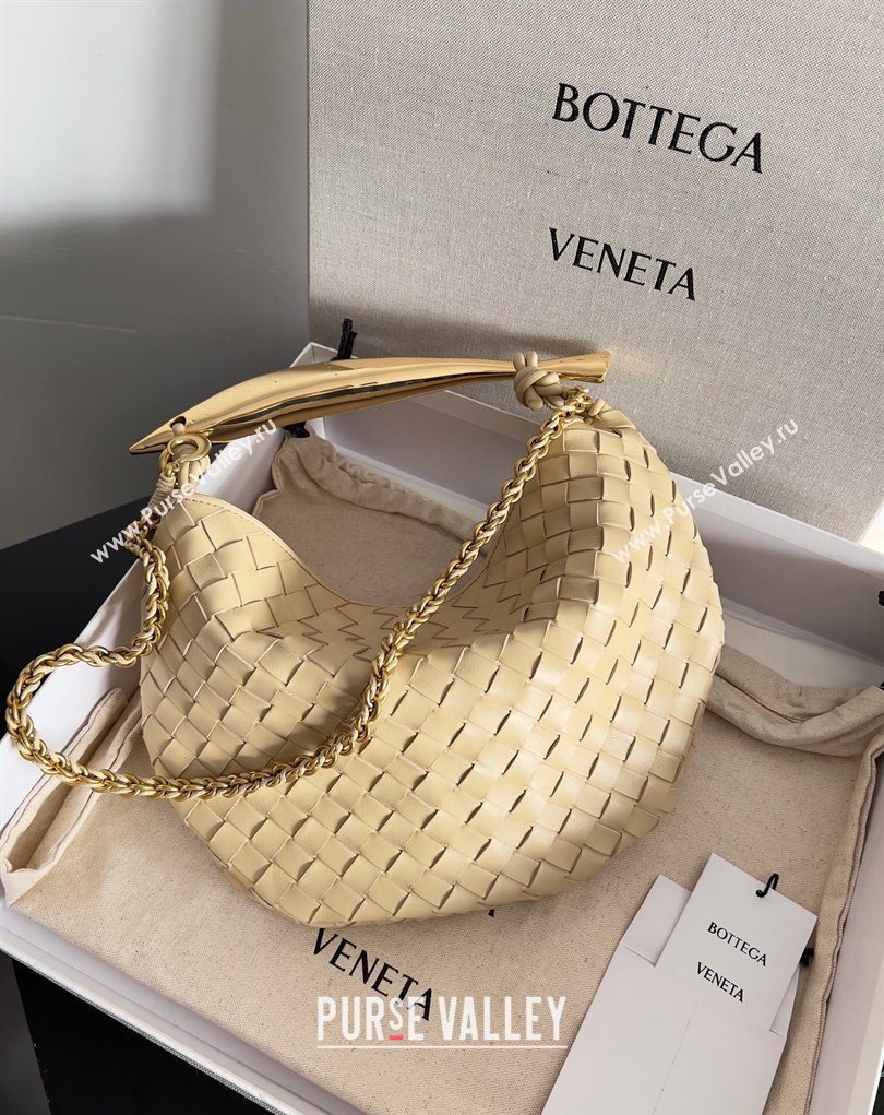 Bottega Veneta Sardine Bag with Chain in Intrecciato Leather 776768 Porridge 2026 (YX-260402037)