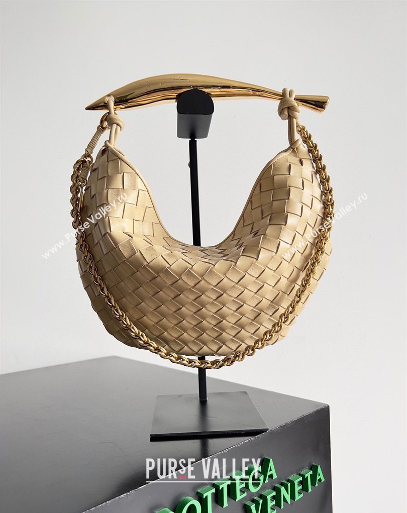 Bottega Veneta Sardine Bag with Chain in Intrecciato Leather 776768 Porridge 2026 (YX-260402037)