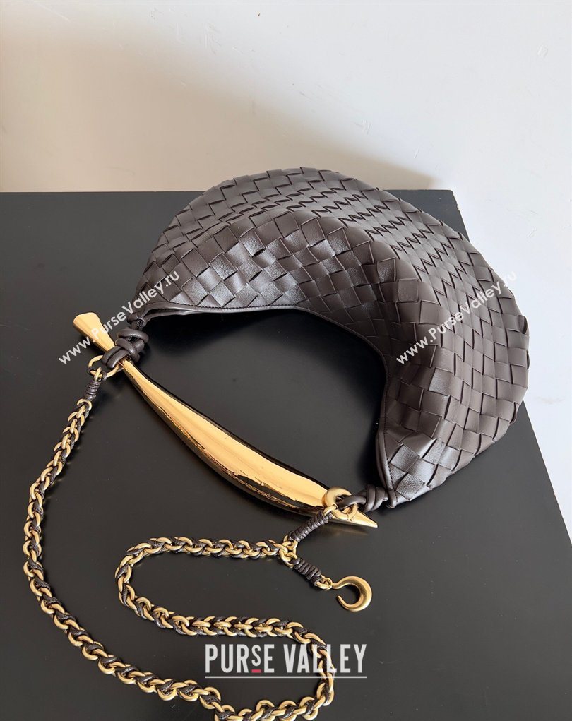 Bottega Veneta Sardine Bag with Chain in Intrecciato Leather 776768 Fondant Brown 2026 (YX-260402040)