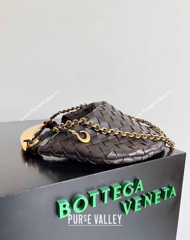 Bottega Veneta Sardine Bag with Chain in Intrecciato Leather 776768 Fondant Brown 2026 (YX-260402040)