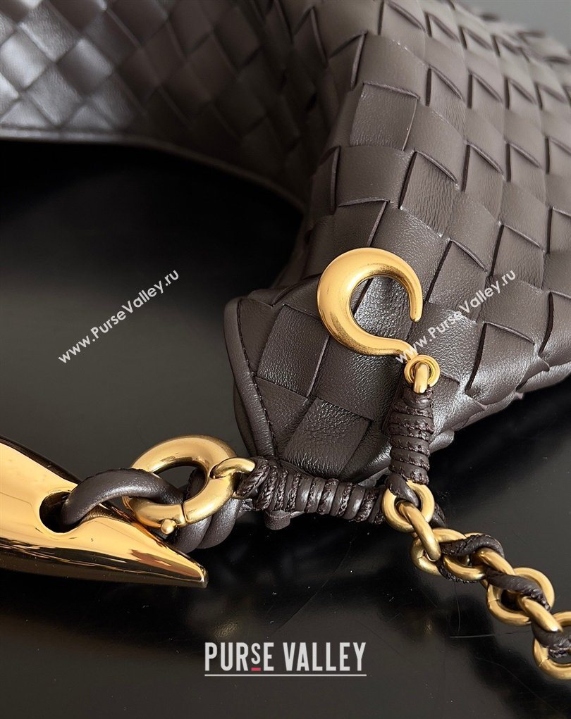 Bottega Veneta Sardine Bag with Chain in Intrecciato Leather 776768 Fondant Brown 2026 (YX-260402040)