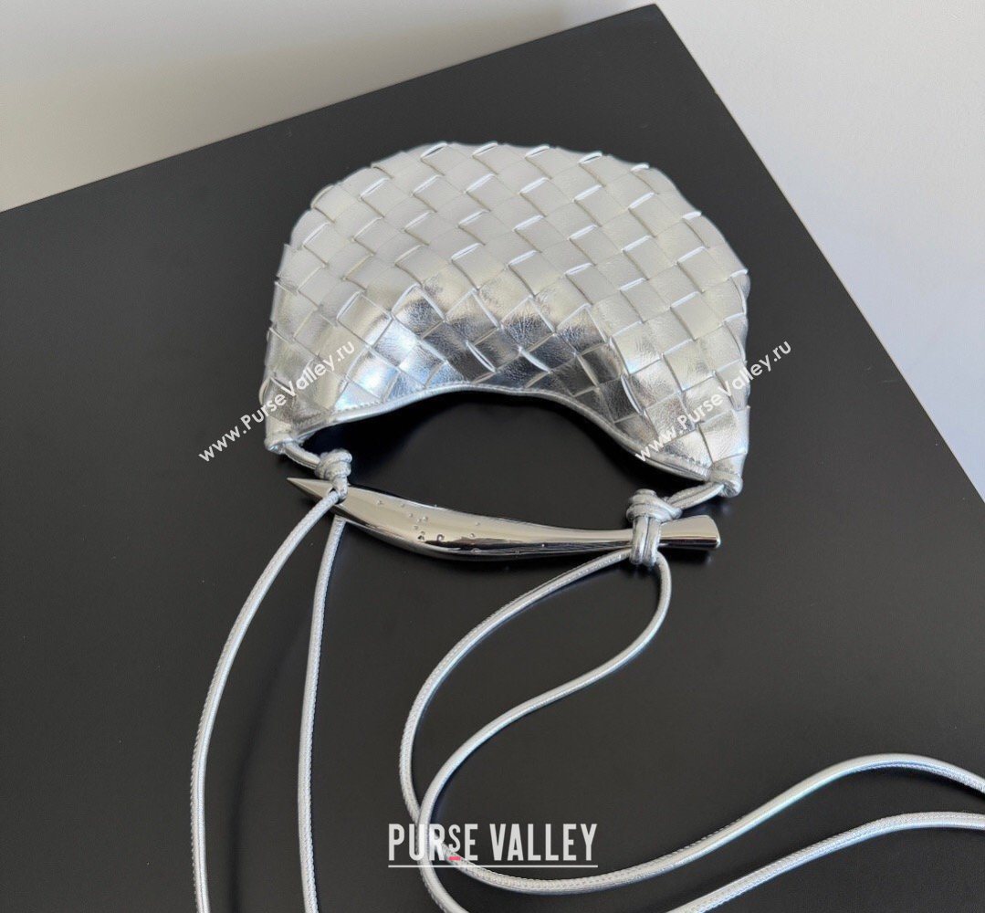 Bottega Veneta Mini Sardine Bag in Intrecciato Leather New Silver 2026 744267 (YX-260402001)
