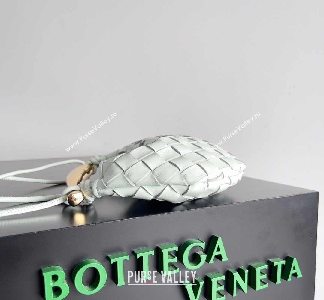 Bottega Veneta Mini Sardine Bag in Intrecciato Leather Glacier Blue 2026 744267 (YX-260402007)