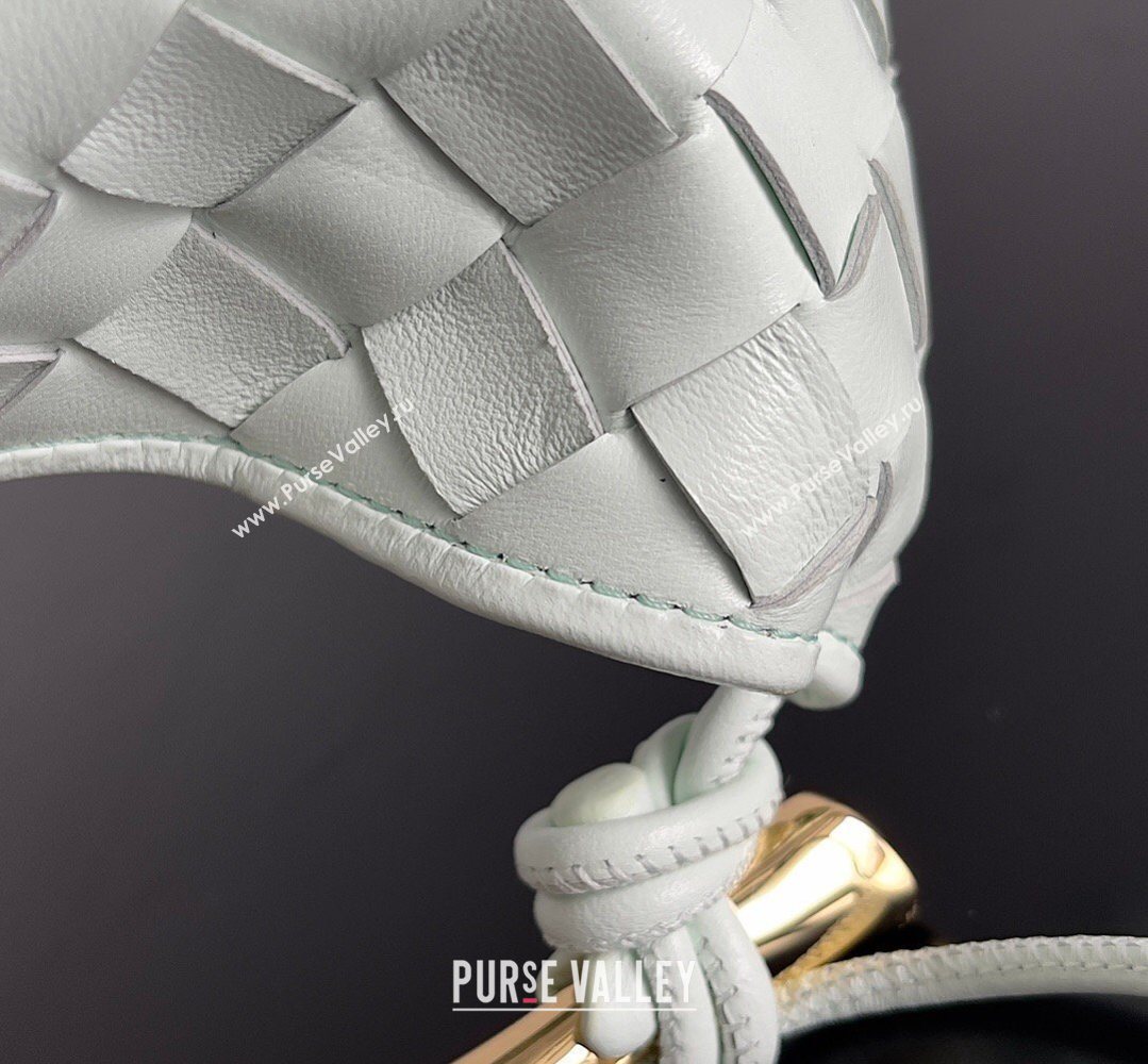 Bottega Veneta Mini Sardine Bag in Intrecciato Leather Glacier Blue 2026 744267 (YX-260402007)