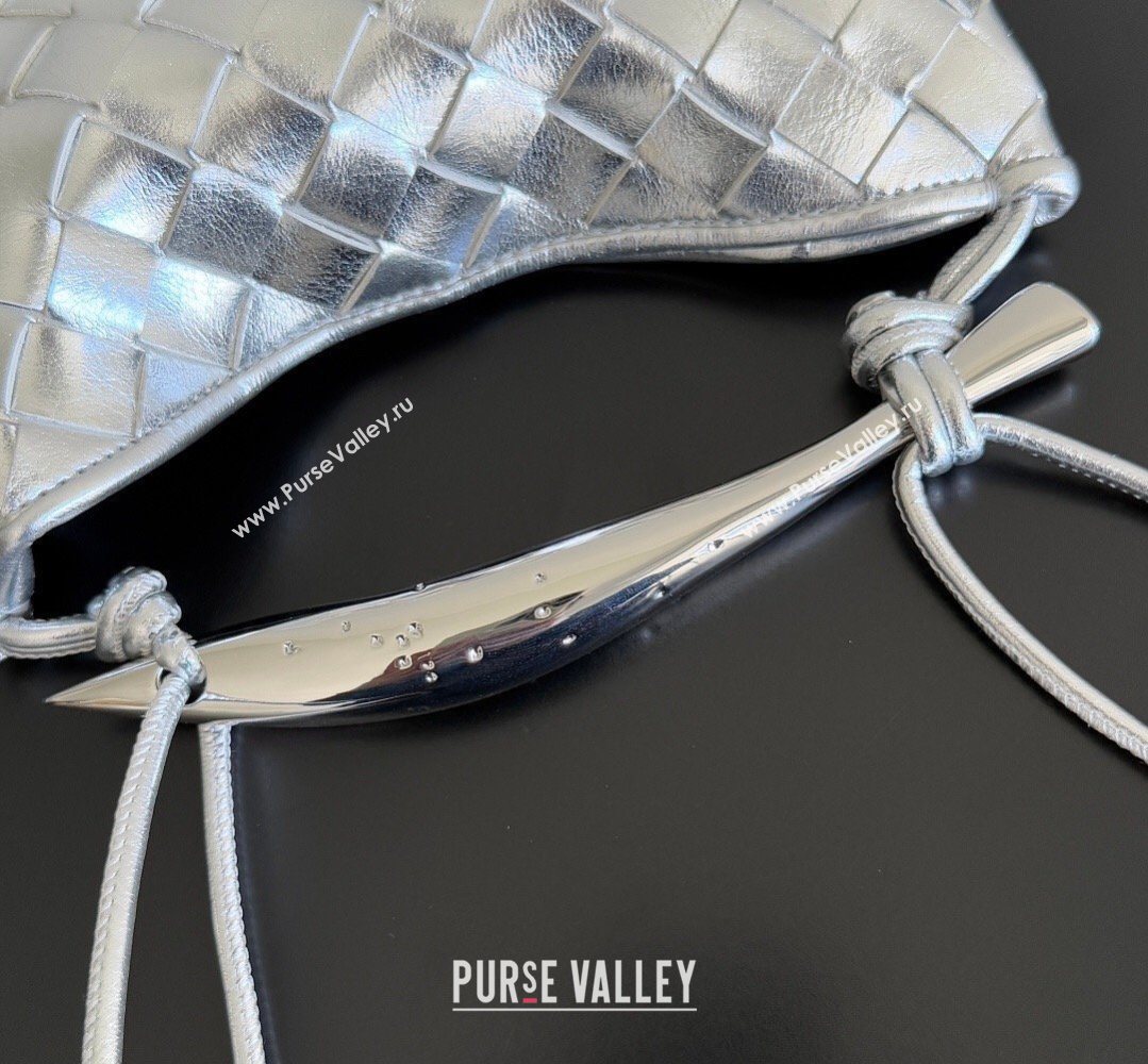 Bottega Veneta Mini Sardine Bag in Intrecciato Leather New Silver 2026 744267 (YX-260402001)