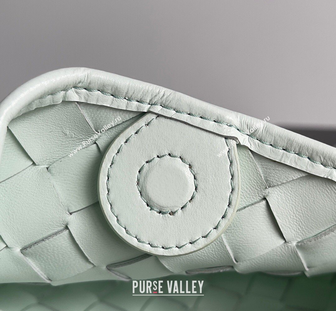 Bottega Veneta Mini Sardine Bag in Intrecciato Leather Glacier Blue 2026 744267 (YX-260402007)