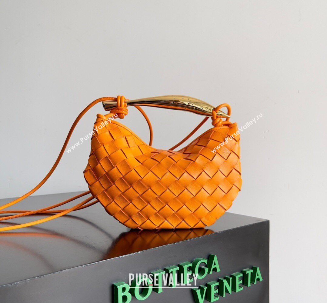 Bottega Veneta Mini Sardine Bag in Intrecciato Leather Orange 2026 744267 (YX-260402008)