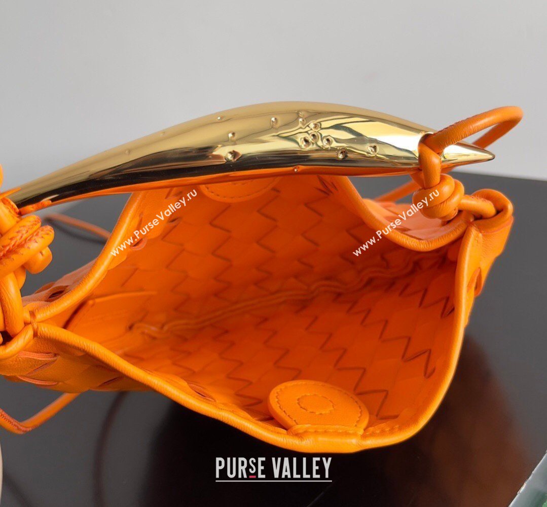 Bottega Veneta Mini Sardine Bag in Intrecciato Leather Orange 2026 744267 (YX-260402008)
