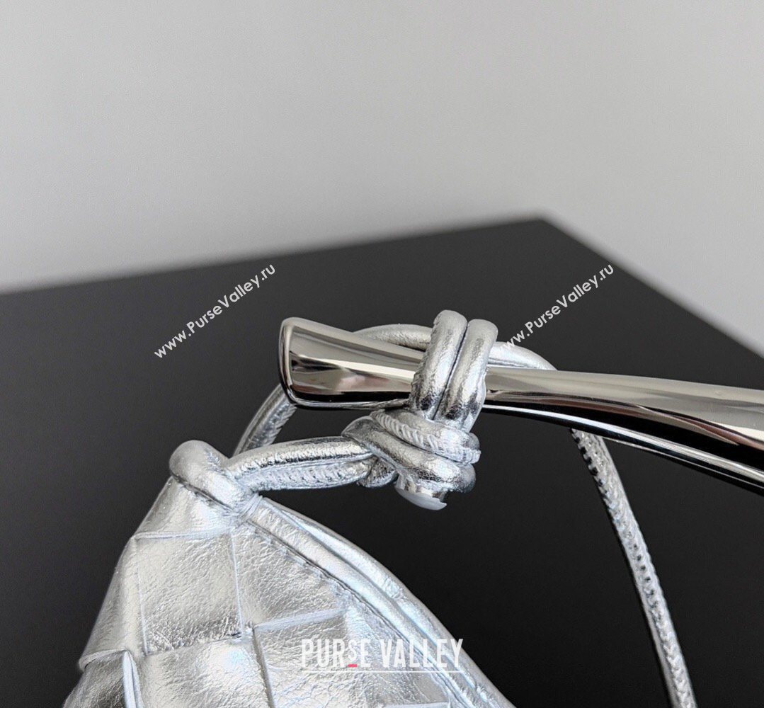 Bottega Veneta Mini Sardine Bag in Intrecciato Leather New Silver 2026 744267 (YX-260402001)