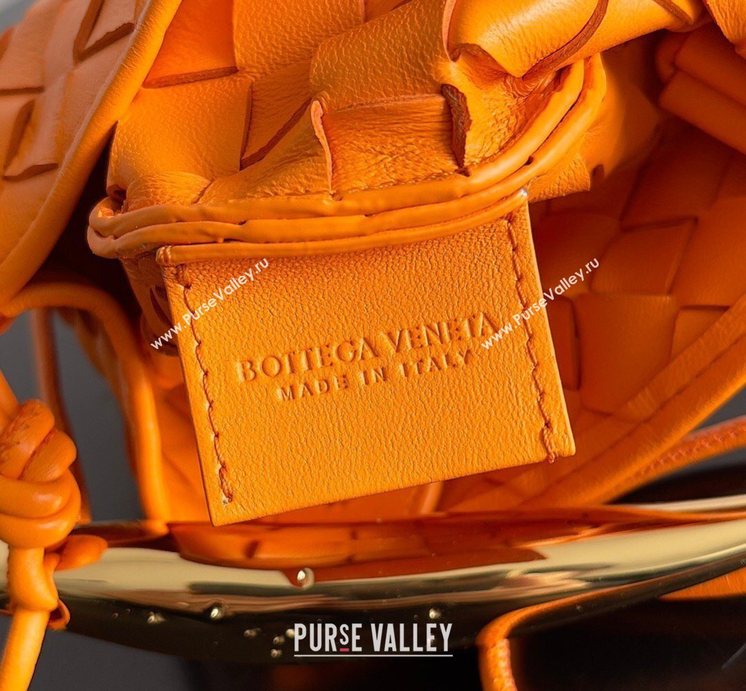 Bottega Veneta Mini Sardine Bag in Intrecciato Leather Orange 2026 744267 (YX-260402008)