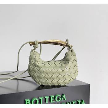 Bottega Veneta Mini Sardine Bag in Intrecciato Leather Travertine Green 2026 744267 (YX-260402009)